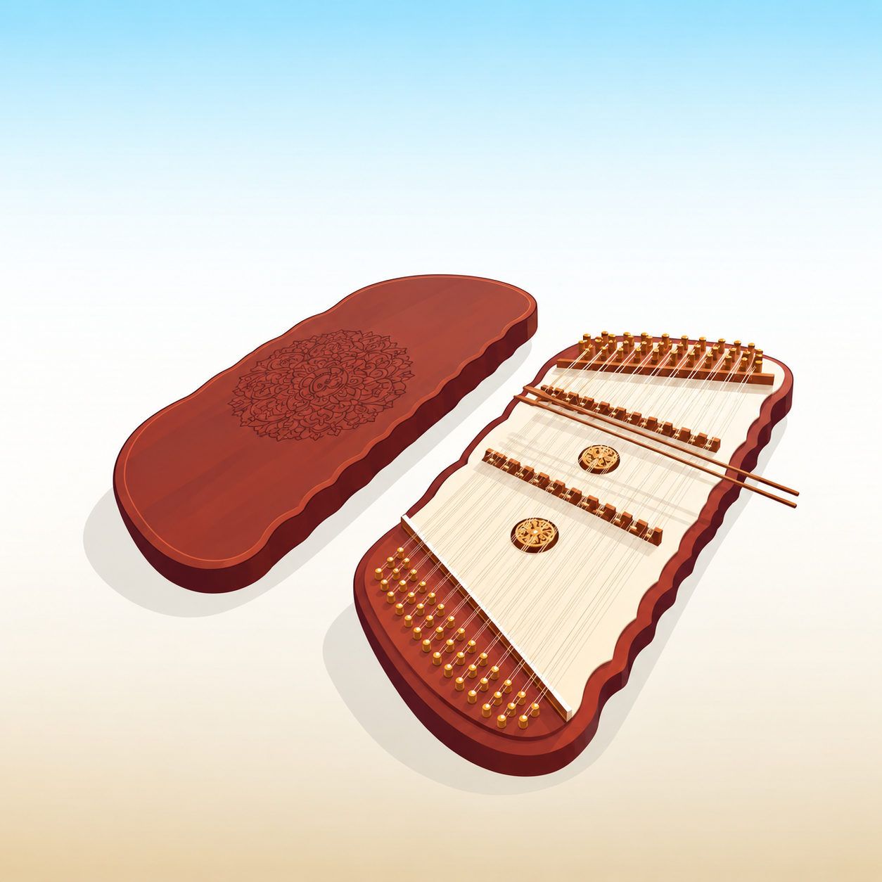 Khim - Traditional Khmer hammered dulcimer